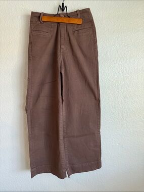 Women’s flex twill Brown Wide-Leg Pants